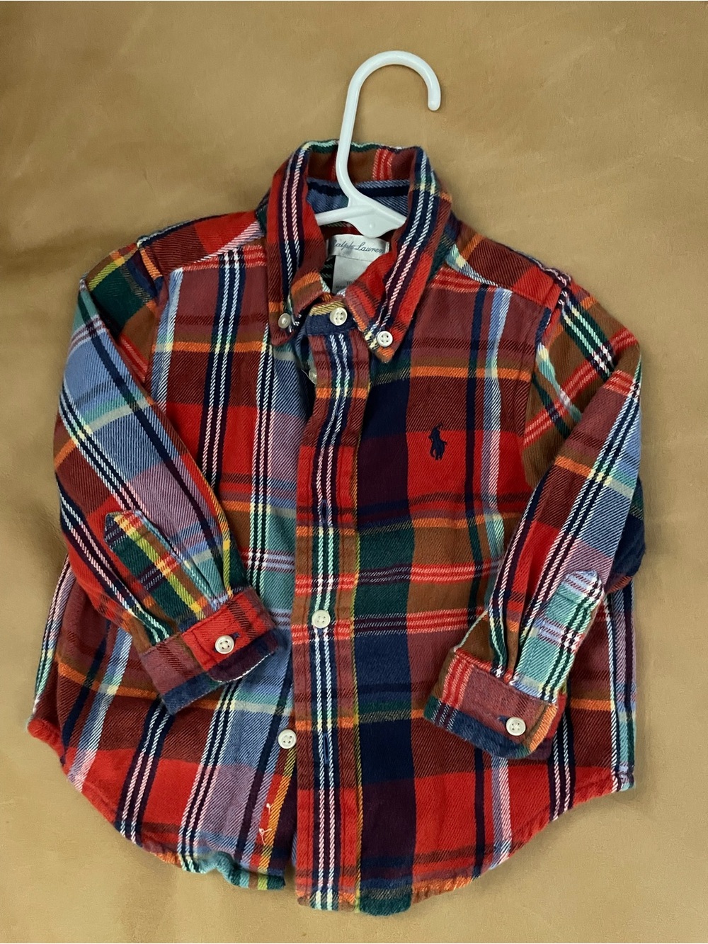 Ralph Lauren Multicolor Plaid Button-Down Kids Shirt